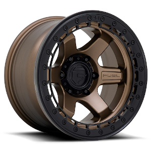 Fuel Block Beadlock D122 Matte Bronze W/ Black Ring