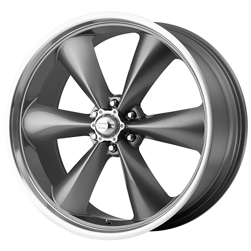 American Racing Torq Thrust ST AR104 Magnesium Gray W/ Machined Lip
