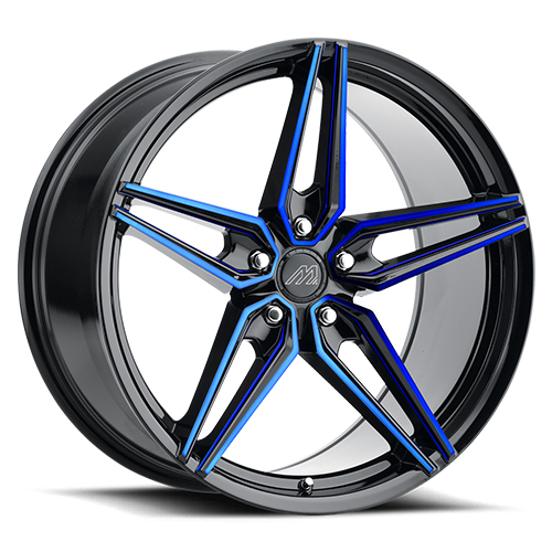 Mach Forged MF.2 Gloss Black With Blue Machined Face