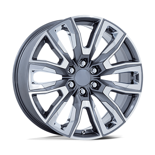 OE Performance PR225 Gloss Gunmetal Machined With Chrome Accents