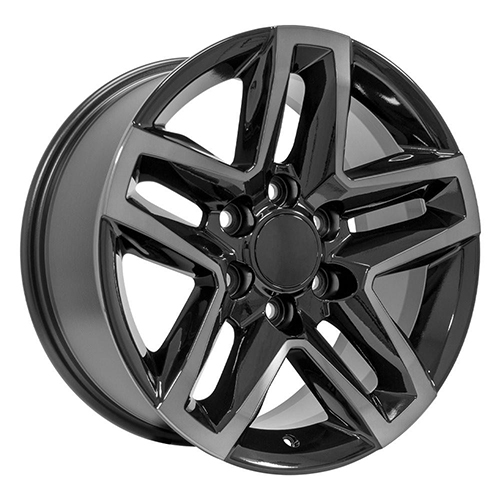 OE Wheels Chevrolet Silverado 1500 CV34B Black Machined W/ Tinted Clear