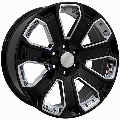 OE Wheels Chevrolet Silverado CV93 Gloss Black W/ Chrome Inserts