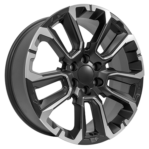 OE Wheels Chevrolet Suburban 1500 CV68 Satin Black W/ Milled Edge