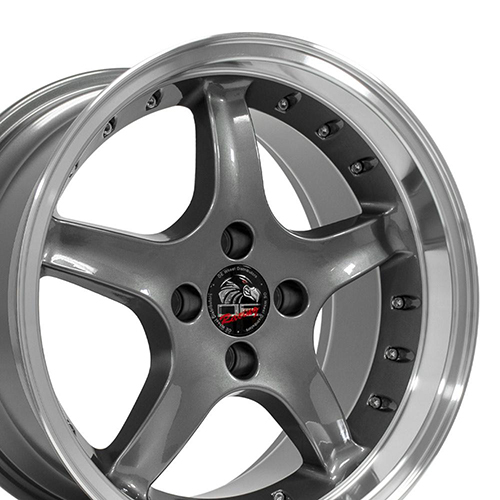 OE Wheels Ford Mustang Cobra FR04 Anthracite W/ Machined Lip
