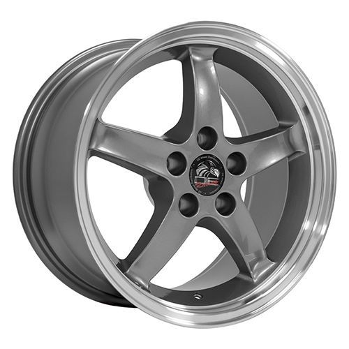 OE Wheels Ford Mustang Cobra FR04 Gunmetal W/ Machined Lip