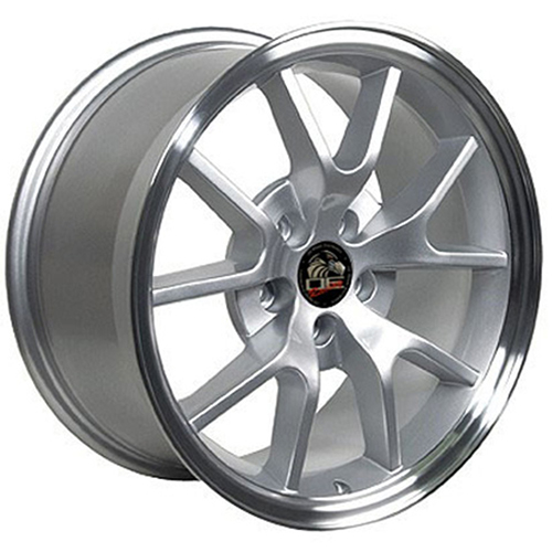 OE Wheels Ford Mustang FR500 FR05 Silver W/ Machined Lip