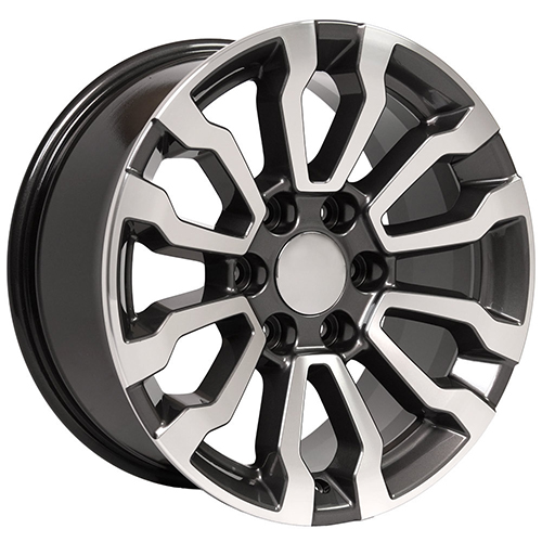 OE Wheels GMC Sierra CV35 Gunmetal Machined