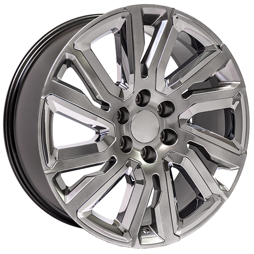 OE Wheels GMC Sierra CV39 Hyper Black W/ Chrome Inserts