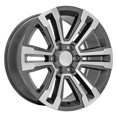 OE Wheels GMC Yukon Denali CV44 Gunmetal Machined