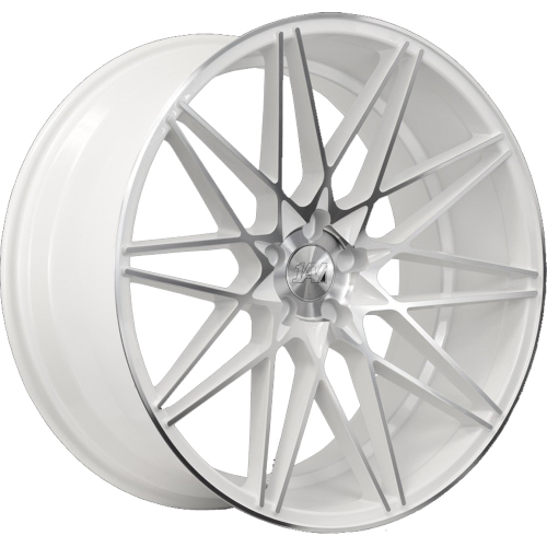 1AV ZX4 Gloss White W Machined Face - Part Number 9020BLNK38ZX4WM-5x4.5 1AV ZX4 Gloss White W Machined Face Photo