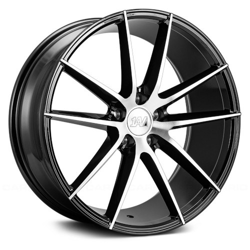 1AV ZX7 Gloss Black W Polished Face - Part Number 8520BLNK25ZX7BP-5x120 1AV ZX7 Gloss Black W Polished Face Photo