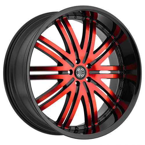 2Crave Signature Series No.11 Gloss Black W/ Red Machined Face - Part Number N11-2610XX30MRF 2Crave Signature Series No.11 Gloss Black W/ Red Machined Face Photo