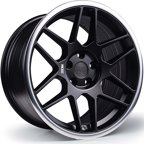 3SDM 0.09 Matte Black W/ Mirror Cut Lip - Part Number S18855100BP00935 3SDM 0.09 Matte Black W/ Mirror Cut Lip Photo
