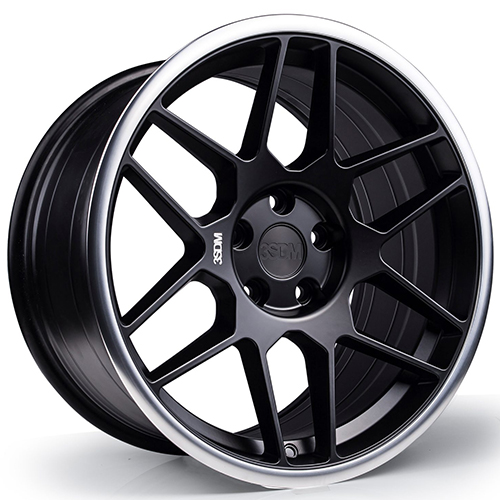 3SDM 0.09 Spin Forged Matte Black W/ Mirror Cut Lip - Part Number S18855100BP009SF35 3SDM 0.09 Spin Forged Matte Black W/ Mirror Cut Lip Photo