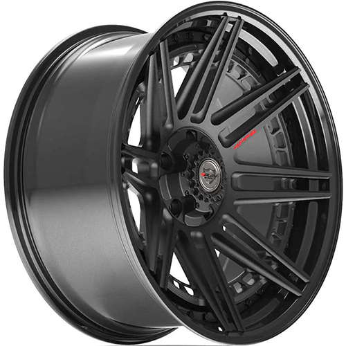 4Play 4PF8 Matte Black Center W/ Gloss Black Barrel - Part Number 4PF8-20090-6D55-0B1-B 4Play 4PF8 Matte Black Center W/ Gloss Black Barrel Photo