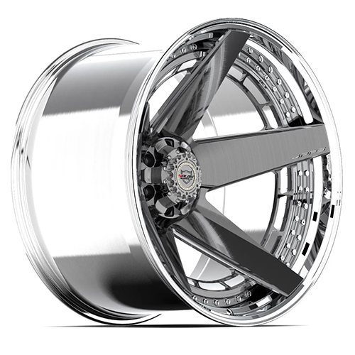 4Play 4PF5 Brushed W/ Tinted Clear & Polished Barrel - Part Number 4PF5-24140-8650-76BG-P 4Play 4PF5 Brushed W/ Tinted Clear & Polished Barrel Photo