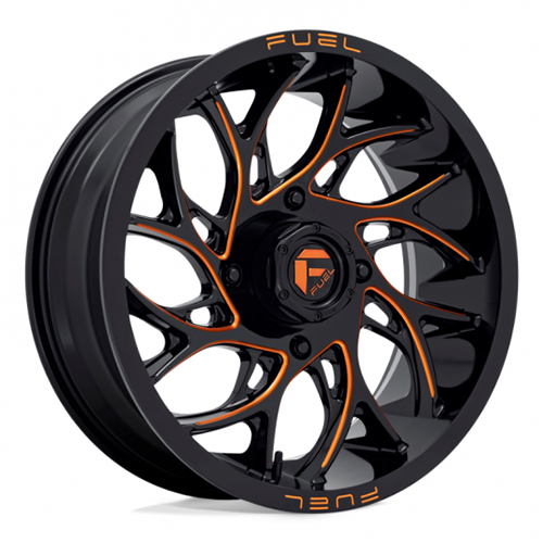 Fuel UTV Runner D780 Gloss Black Milled Orange - Part Number D7802070A644 Fuel UTV Runner D780 Gloss Black Milled Orange Photo