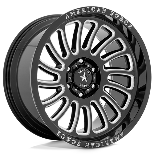 American Force AC004 Vulcan Gloss Black Milled - Part Number AC004BB20106118NL American Force AC004 Vulcan Gloss Black Milled Photo