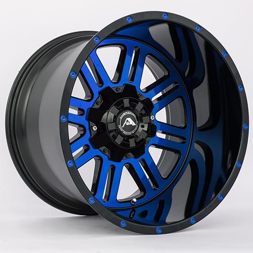 American Offroad A106 Gloss Black W/ Blue Face - Part Number A10622A263539-44BMF-Blue American Offroad A106 Gloss Black W/ Blue Face Photo