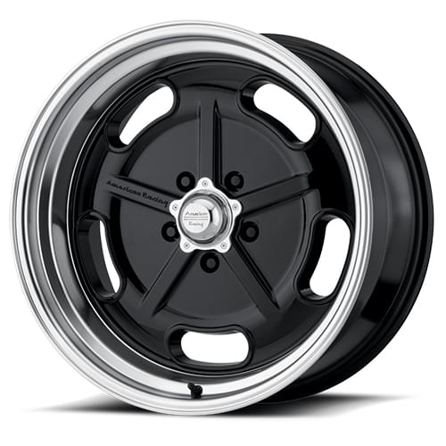 American Racing Salt Flat VN511 Gloss Black W/ Diamond Cut Lip - Part Number VN51177034300 American Racing Salt Flat VN511 Gloss Black W/ Diamond Cut Lip Photo