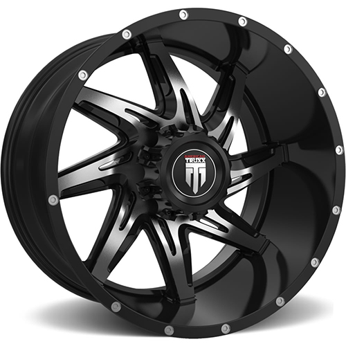 American Truxx Spider AT183 Black W/ Machined Face - Part Number AT183-221497BM American Truxx Spider AT183 Black W/ Machined Face Photo
