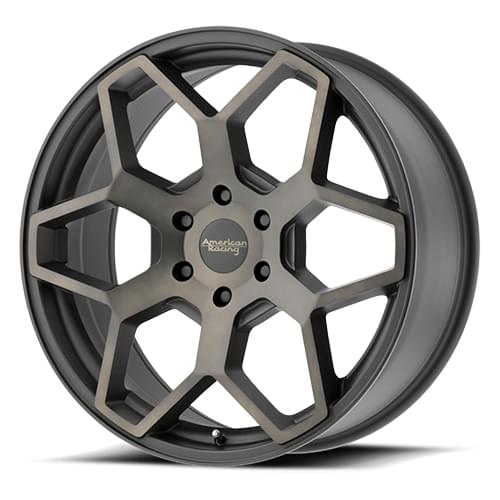 American Racing AR916 Satin Black Machined W/ Tinted Clear - Part Number AR91688563935 American Racing AR916 Satin Black Machined W/ Tinted Clear Photo