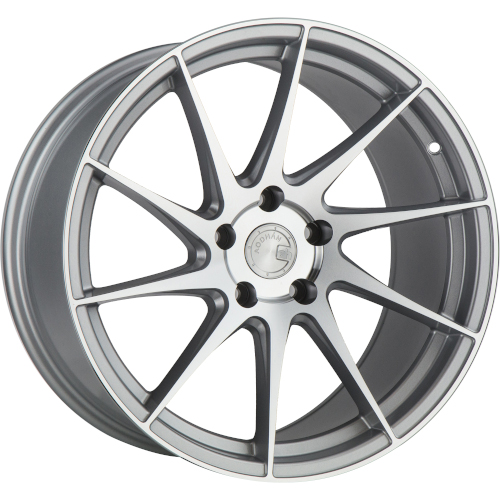Aodhan AH09 Gloss Silver W/ Machined Face Passenger - Part Number AH91895511235SMF_P Aodhan AH09 Gloss Silver W/ Machined Face Passenger Photo