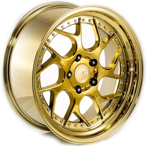 Aodhan Ds01 Gold W/ Chrome Rivets - Part Number DS11895510035VG Aodhan Ds01 Gold W/ Chrome Rivets Photo
