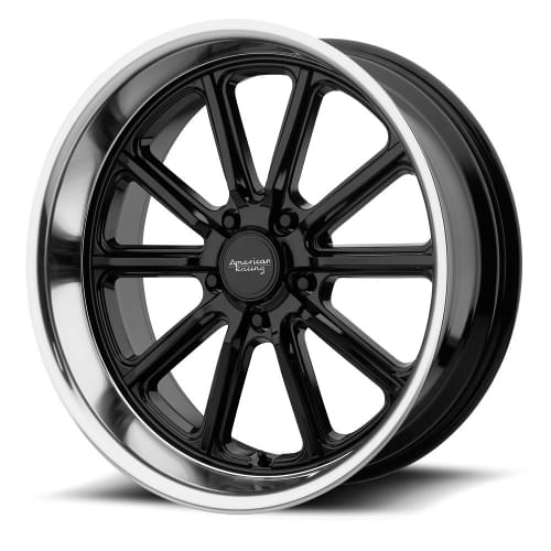 American Racing Forged Rodder VN507 Gloss Black W/ Diamond Cut Lip - Part Number VN50788034300 American Racing Forged Rodder VN507 Gloss Black W/ Diamond Cut Lip Photo