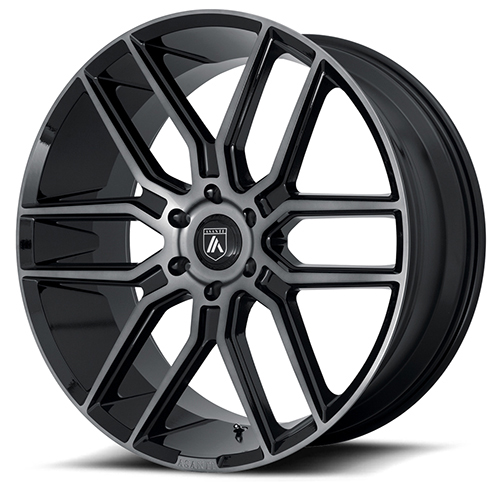 Asanti Black Label ABL-28 Gloss Black W/ Gray Tint - Part Number ABL28-20906330GY Asanti Black Label ABL-28 Gloss Black W/ Gray Tint Photo