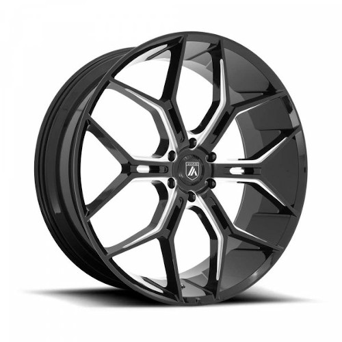 Asanti Black Label ABL-38 Gloss Black Milled - Part Number ABL38-24106335BK Asanti Black Label ABL-38 Gloss Black Milled Photo