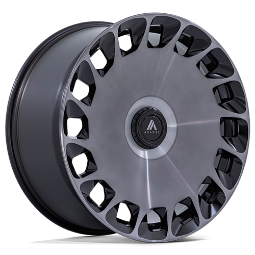 Asanti Black Label ABL-45 Aristocrat Gloss Black W/ Double Dark Tint Machined Face - Part Number AB045BT20902015 Asanti Black Label ABL-45 Aristocrat Gloss Black W/ Double Dark Tint Machined Face Photo