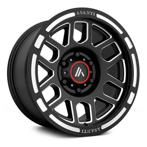 Asanti Offroad AB812 Satin Black W/ Milled Spokes - Part Number AB812-17906812NBM Asanti Offroad AB812 Satin Black W/ Milled Spokes Photo