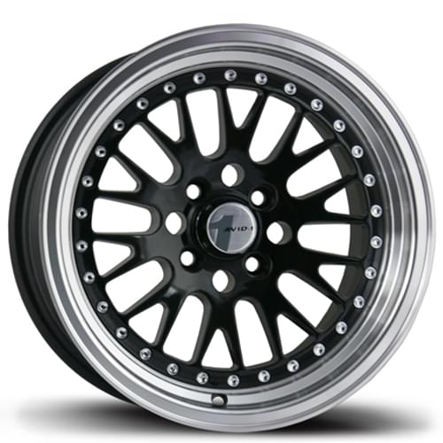 Avid 1 AV-12 Black W/ Machined Lip - Part Number AV121680MA25BP Avid 1 AV-12 Black W/ Machined Lip Photo