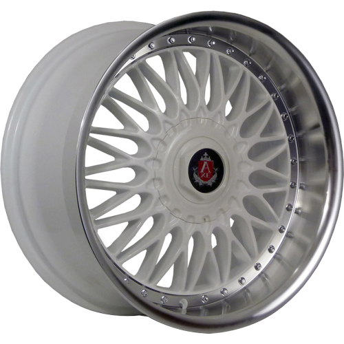 Axe EX10 White W/ Polished Lip - Part Number 818512035EX10WM-5x115 Axe EX10 White W/ Polished Lip Photo