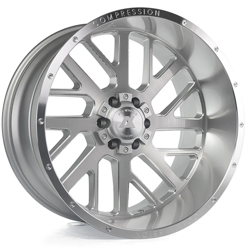 Axe Off-Road 2.1 Silver Brushed W/ Milled Lip - Part Number 22108170-19AX2SM Axe Off-Road 2.1 Silver Brushed W/ Milled Lip Photo