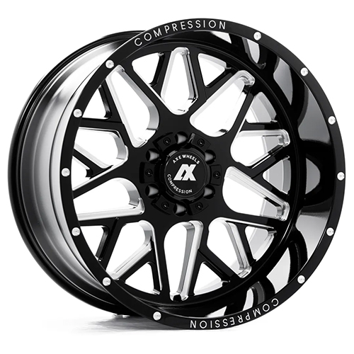 Axe Off-Road AX5.0 Gloss Black Milled Accents - Part Number 24128165-44AX5BM Axe Off-Road AX5.0 Gloss Black Milled Accents Photo