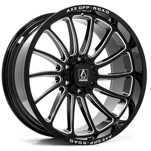 Axe Off-Road Chronus Gloss Black Milled - Part Number 22108180-19CHRBM Axe Off-Road Chronus Gloss Black Milled Photo