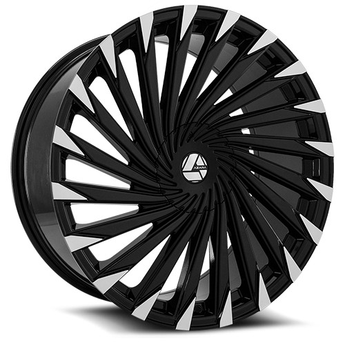 Azara AZA-501 Gloss Black Machined - Part Number AZAC501188051101143+35BM Azara AZA-501 Gloss Black Machined Photo