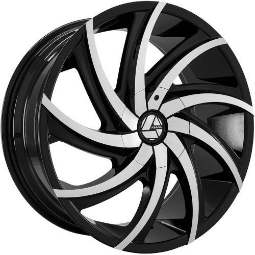 Azara AZA-503 Gloss Black Machined - Part Number AZA-50326955115120+30BM Azara AZA-503 Gloss Black Machined Photo