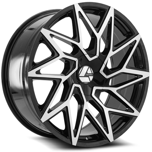 Azara AZA-511 Gloss Black Machined - Part Number AZA-5112295BLANK+15BM-DT6x120 Azara AZA-511 Gloss Black Machined Photo
