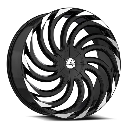 Azara AZA-534 Gloss Black Machined - Part Number AZA-53426953932BM Azara AZA-534 Gloss Black Machined Photo