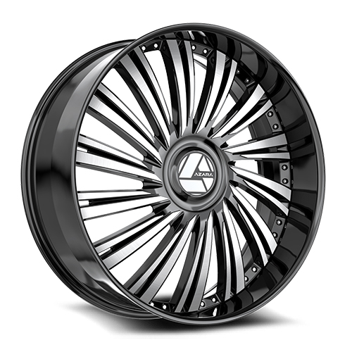Azara XXL AZX-102 Gloss Black Machined - Part Number AZX-10230955722BM Azara XXL AZX-102 Gloss Black Machined Photo