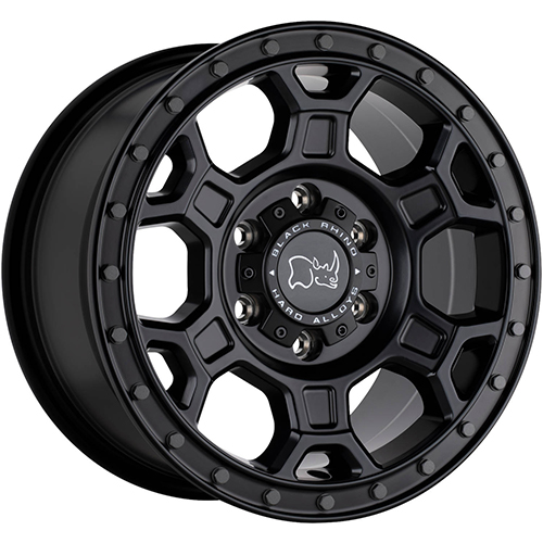 Black Rhino Midhill Matte Black W/ Gunmetal Bolts - Part Number 1780MHL455160M65 Black Rhino Midhill Matte Black W/ Gunmetal Bolts Photo