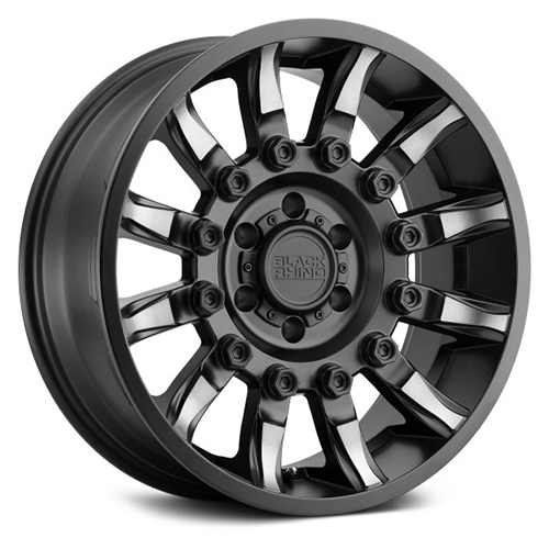 Black Rhino Mission Matte Black W/ Machined Tint Spokes - Part Number 2090MSN068165M22 Black Rhino Mission Matte Black W/ Machined Tint Spokes Photo