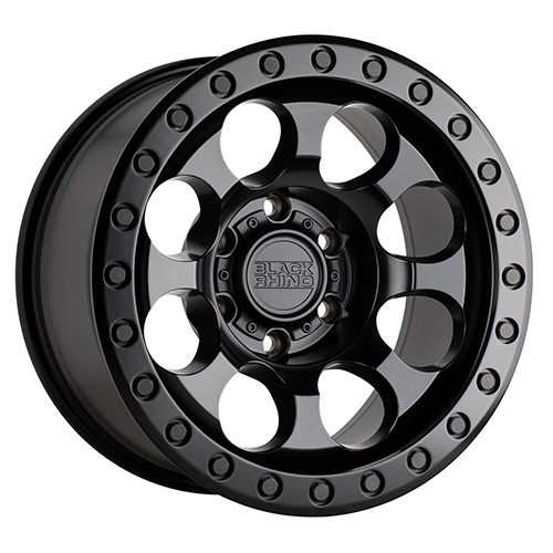 Black Rhino Riot Matte Black W/ Black Bolts - Part Number 1790RIT126135M87 Black Rhino Riot Matte Black W/ Black Bolts Photo