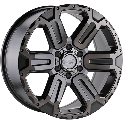 Black Rhino Wanaka Matte Gunmetal W/ Brushed Face - Part Number 2090WKA406140G12 Black Rhino Wanaka Matte Gunmetal W/ Brushed Face Photo