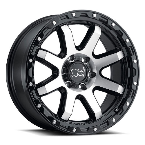 Black Rhino Coyote Gloss Black W/ Machined Face - Part Number 1790CYT126135B87 Black Rhino Coyote Gloss Black W/ Machined Face Photo