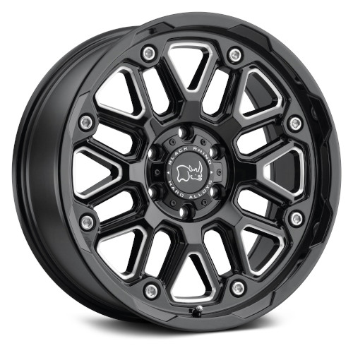 Black Rhino Hollister Gloss Black W/Milled Spoke - Part Number 2095HSR-86140B12 Black Rhino Hollister Gloss Black W/Milled Spoke Photo
