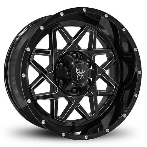 Buck Commander Gridlock Gloss Black W/ Milling - Part Number GL4201066-25GB-M Buck Commander Gridlock Gloss Black W/ Milling Photo